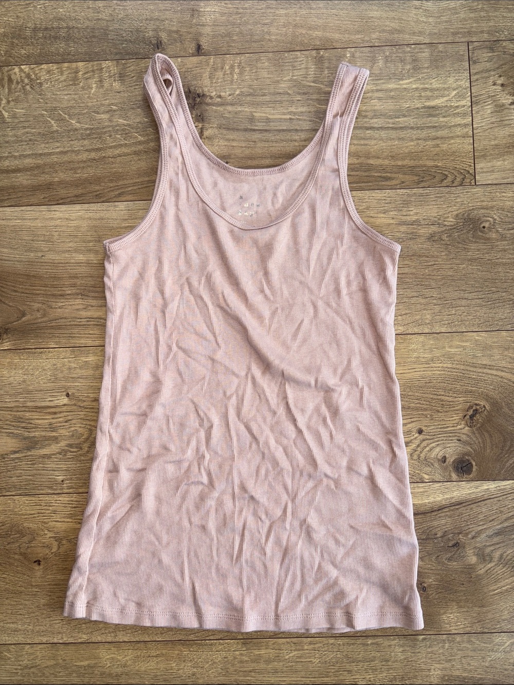 Basic Scoop Neck Tank Top - Dusty Pink